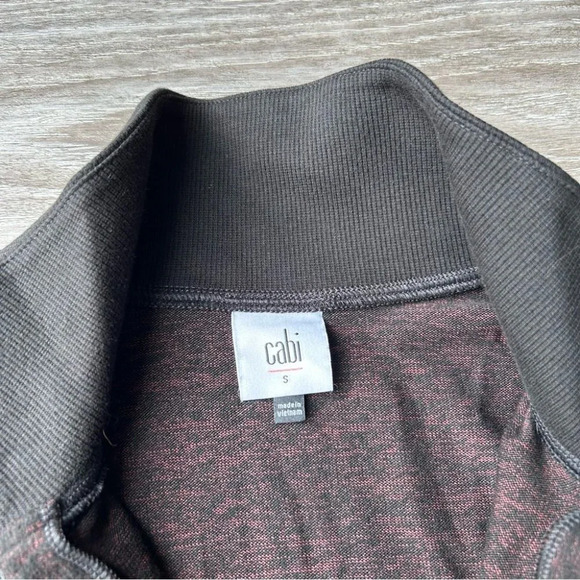 Cabi Black Burgundy Cuddle Long-Sleeve Sweater Dress - Picture 7 of 16